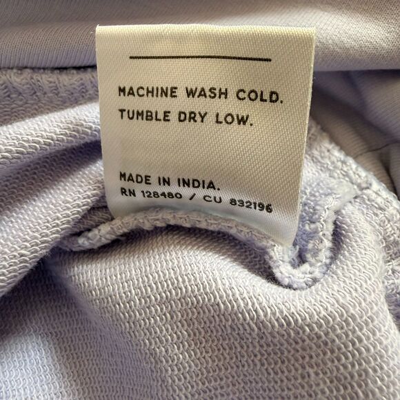 Pact Lavender Back Cutout Organic Cotton Sweatshirt Women’s XL Cozy Sustainable - Picture 5 of 8